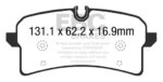 EBC Greenstuff 6000 rear brake pads for Porsche Macan