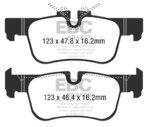 EBC Greenstuff 6000 rear brake pads for BMW i3, BMW X1