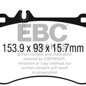 EBC Greenstuff 6000 prednje kočione pločice za Mercedes-Benz CLA, Mercedes-Benz CLA-Class