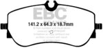 EBC Greenstuff 6000 rear brake pads for VW Crafter, VW Amarok