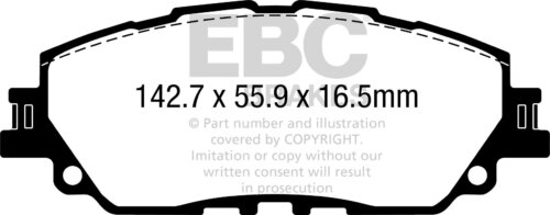 EBC Greenstuff 6000 front brake pads for Suzuki Across