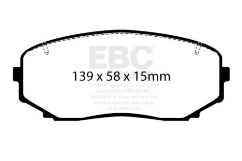 EBC Greenstuff 6000 stražnje kočione pločice za Mitsubishi Outlander, Mazda CX-5
