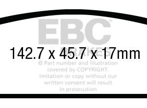 EBC Greenstuff 6000 stražnje kočione pločice za Cadillac Escalade