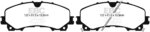 EBC Greenstuff 6000 front brake pads for Nissan X-Trail