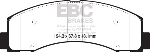 EBC Greenstuff 6000 front brake pads for Ford F-150