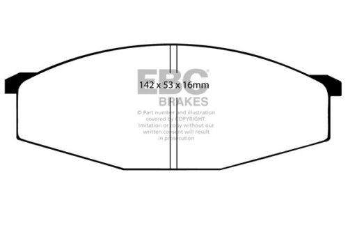 EBC Greenstuff 6000 front brake pads for Nissan Patrol