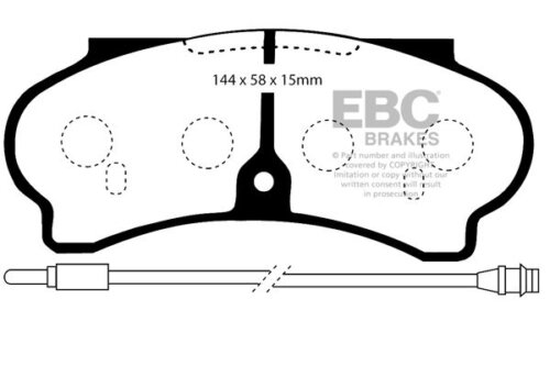 EBC Ultimax front brake pads for Peugeot J9