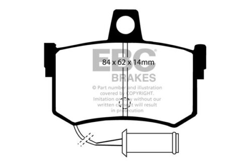 EBC Ultimax rear brake pads for Rover 800, Honda Legend