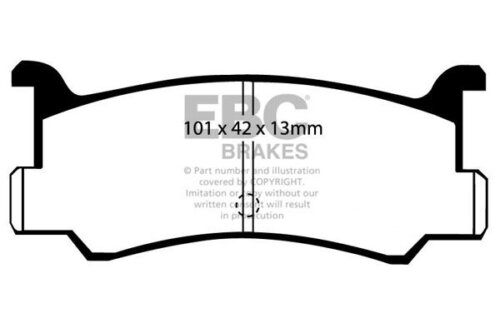 EBC Ultimax rear brake pads for Mazda MX-3, Mazda 323