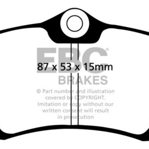 EBC Ultimax rear brake pads for Audi A2, Audi A4