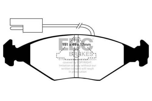 EBC Ultimax front brake pads for Fiat Fiorino, Innocenti Elba