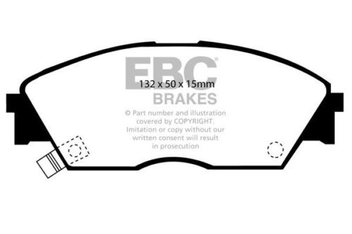 EBC Ultimax front brake pads for Honda Civic Shuttle, Honda Integra
