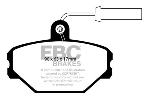 EBC Ultimax front brake pads for Lancia Y10