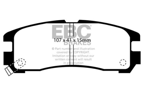 EBC Ultimax rear brake pads for Mitsubishi Space Wagon, Mitsubishi Chariot