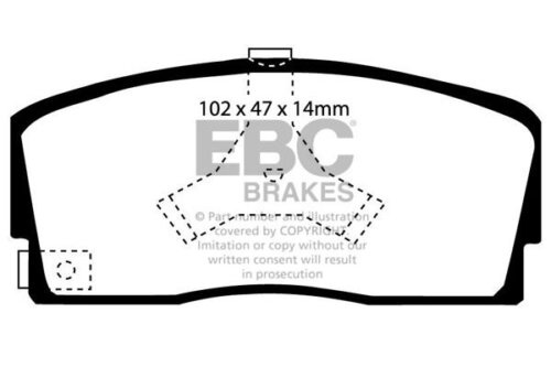 EBC Ultimax front brake pads for Daihatsu Charade