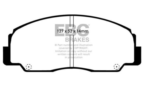 EBC Ultimax front brake pads for Daihatsu Feroza, Daihatsu Fourtrak