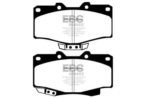 EBC Ultimax front brake pads for Toyota 4Runner, Toyota Land Cruiser