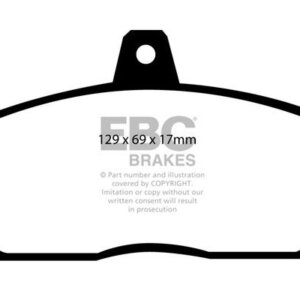 EBC Ultimax front brake pads for Honda Civic, MG ZS