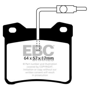 EBC Ultimax rear brake pads for Peugeot 605, Peugeot 607