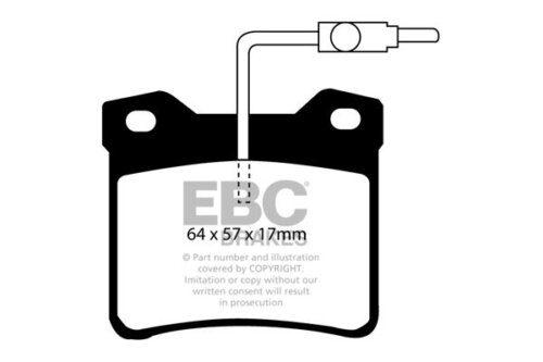 EBC Ultimax rear brake pads for Peugeot 605, Peugeot 607