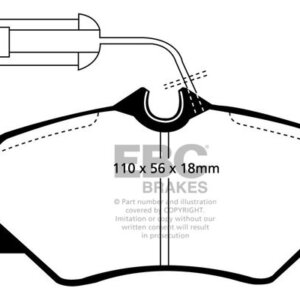 EBC Ultimax front brake pads for Lancia Thema, FIAT Croma