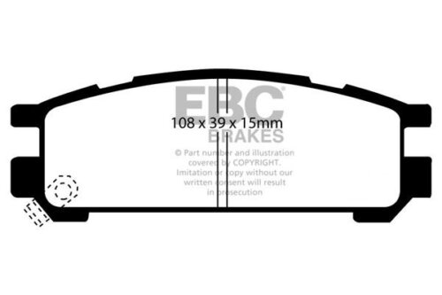 EBC Ultimax rear brake pads for Subaru Legacy, Subaru Impreza