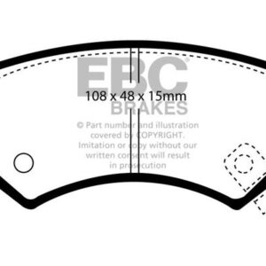 EBC Ultimax front brake pads for Subaru Justy