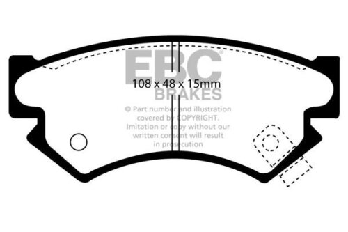 EBC Ultimax front brake pads for Subaru Justy