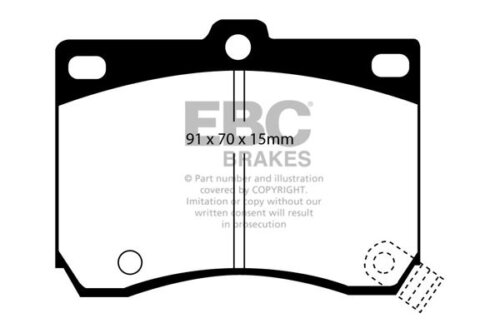EBC Ultimax front brake pads for Mazda 323, Mazda MX-3