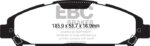 EBC RP-X front brake pads for Ford Mustang