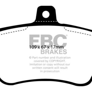 EBC Ultimax front brake pads for Volvo 480, Volvo 440