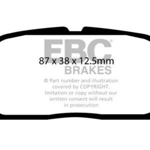 EBC Ultimax rear brake pads for Toyota Paseo, Toyota Starlet