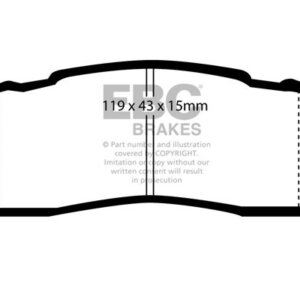 EBC Ultimax rear brake pads for Toyota Previa