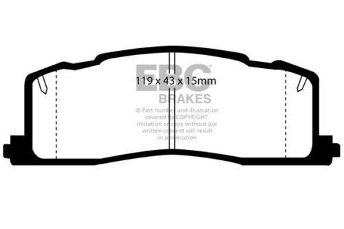EBC Ultimax rear brake pads for Toyota Previa