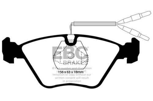 EBC Ultimax front brake pads for Peugeot 605, Citroën XM