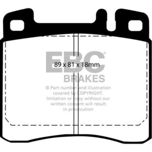 EBC Ultimax front brake pads for Mercedes-Benz S-Class