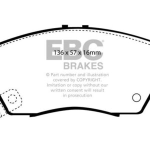 EBC Ultimax front brake pads for Honda Integra