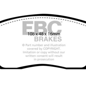 EBC Ultimax front brake pads for Nissan Sentra, Nissan Pulsar