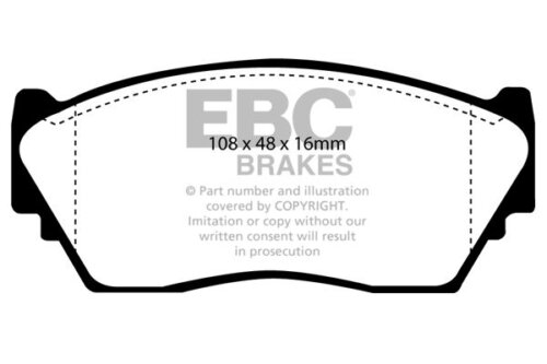 EBC Ultimax front brake pads for Nissan Sentra, Nissan Pulsar