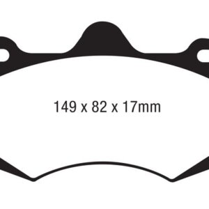 EBC Orangestuff front brake pads for McLaren 12C, McLaren 540C