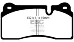 EBC Orangestuff rear brake pads for Audi R8, BMW M2