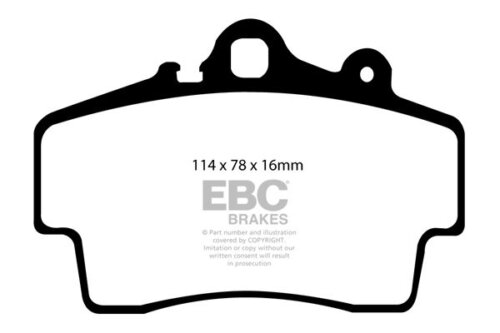 EBC Orangestuff front brake pads for Porsche Boxster, Porsche Cayman