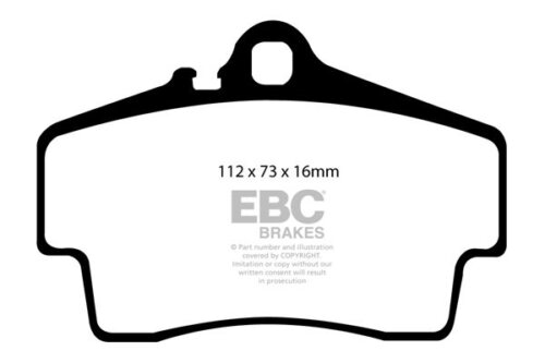 EBC Orangestuff stražnje kočione pločice za Porsche Boxster, Porsche 911
