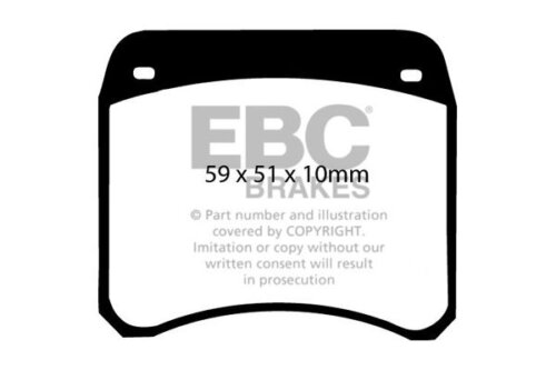 EBC Orangestuff front brake pads for Riley Elf, Wolseley Hornet