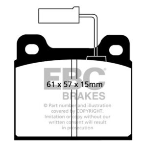 EBC Ultimax front brake pads for Alfa Romeo 75