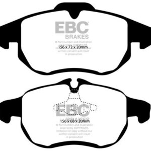 EBC Orangestuff front brake pads for Opel Signum, Opel Zafira