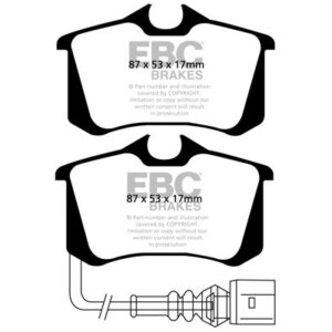 EBC Orangestuff rear brake pads for Volkswagen Golf