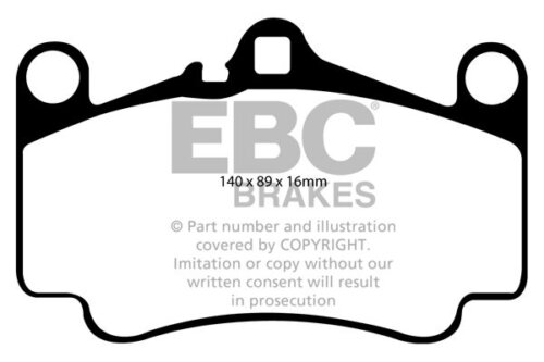 EBC Orangestuff front brake pads for Porsche 911