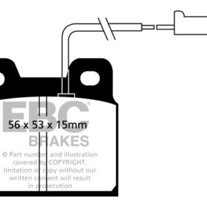 EBC Ultimax rear brake pads for Alfa Romeo 75
