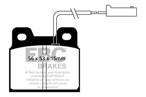 EBC Ultimax rear brake pads for Alfa Romeo 75